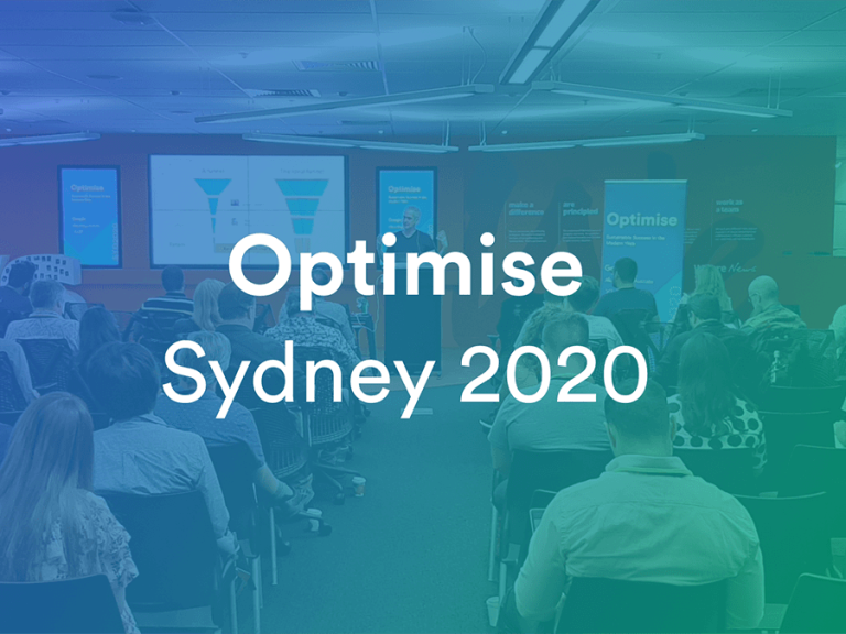 A panel at Optimise Sydney 2020