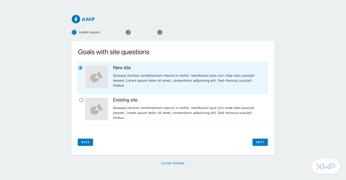 Another iteration of the onboarding process in the plugin style. 
