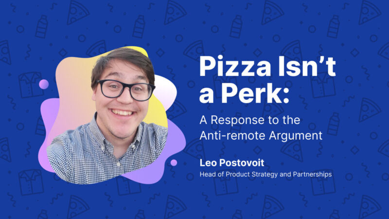 Pizza Isn’t A Perk Dark