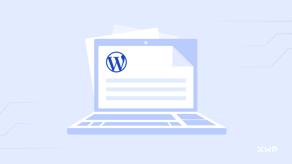 A laptop displaying WordPress documentation