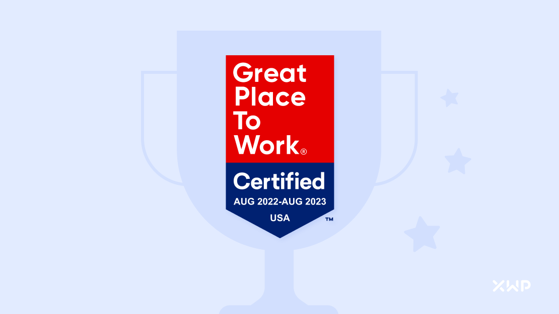XWP's Great Place to work award