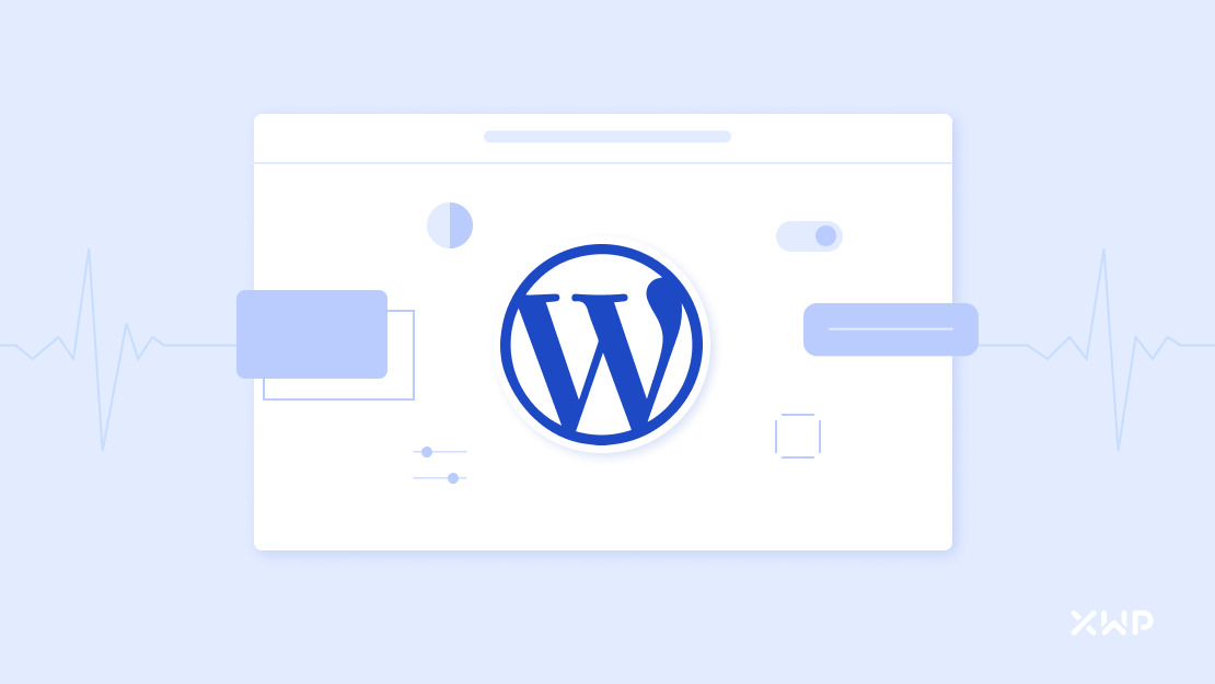 A UI interface with the WordPress logo.