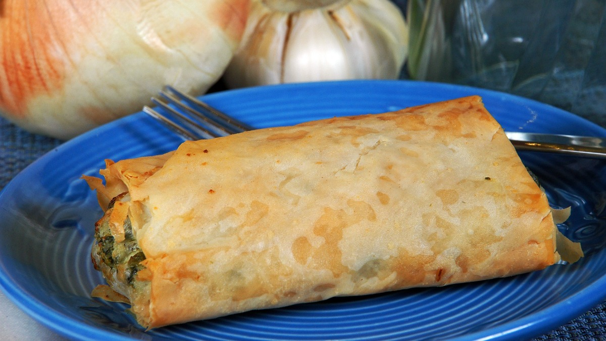 A greek Spanakopita pastry