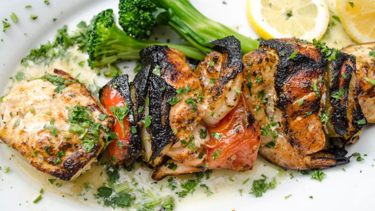 Close-Up Shot of Delicious Greek Food on a Plate