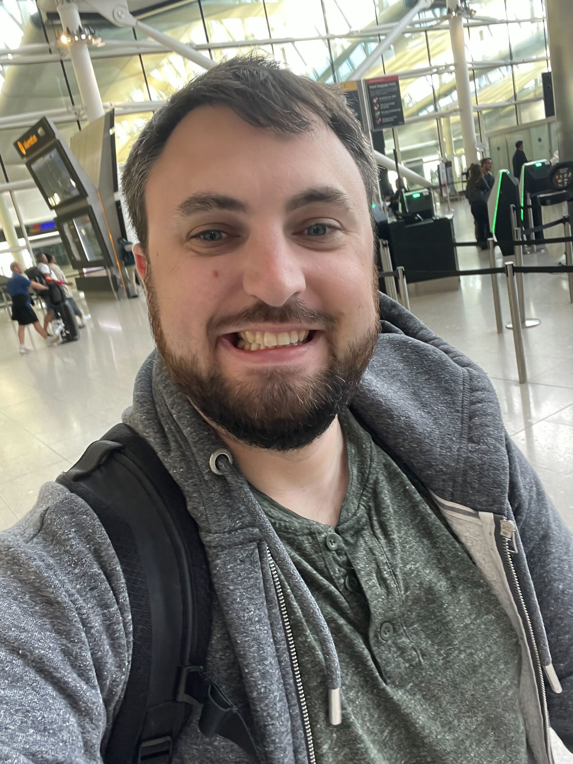 Senior Engineer Jonny Harris at his local airport