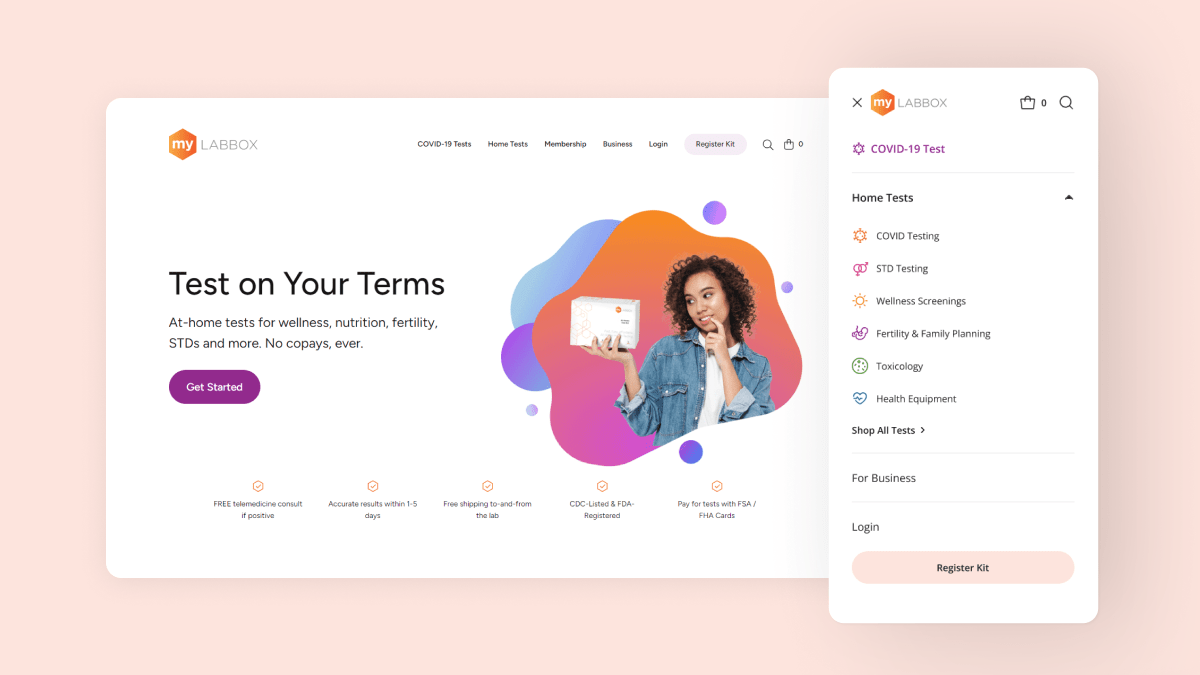 Preview of MyLabBox's Website