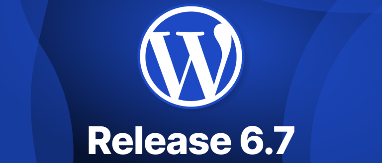 Featured image with the WordPress logo and the new version on a blue background.