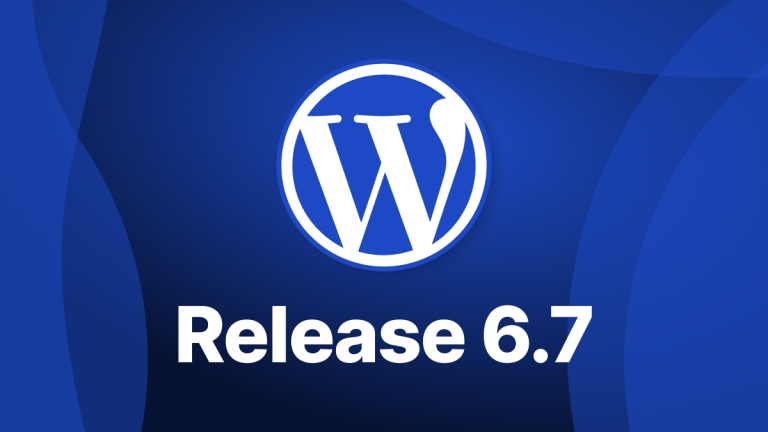 Featured image with the WordPress logo and the new version on a blue background.