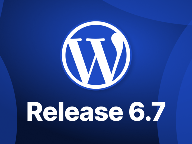 Featured image with the WordPress logo and the new version on a blue background.