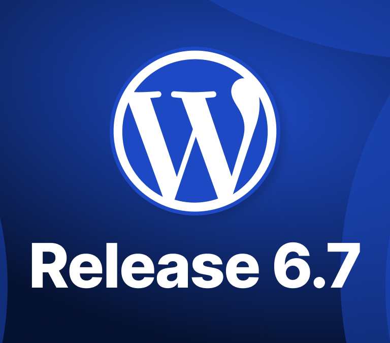 Featured image with the WordPress logo and the new version on a blue background.