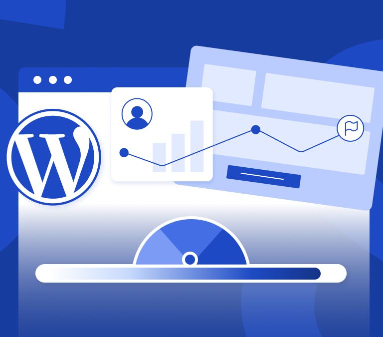 Illustration of a WordPress website that is optimized for revenue growth.