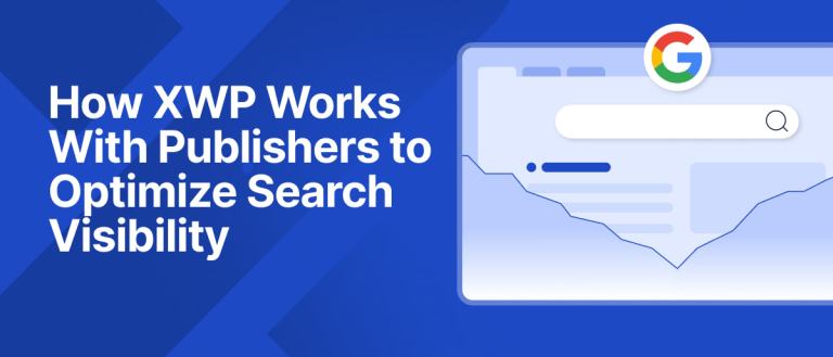 Illustration showing a website appearing on Google Search with an arrow changing from moving down to upward.